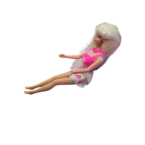 Vintage 1996 Pink Flower Fun Barbie - Picture 2 of 6